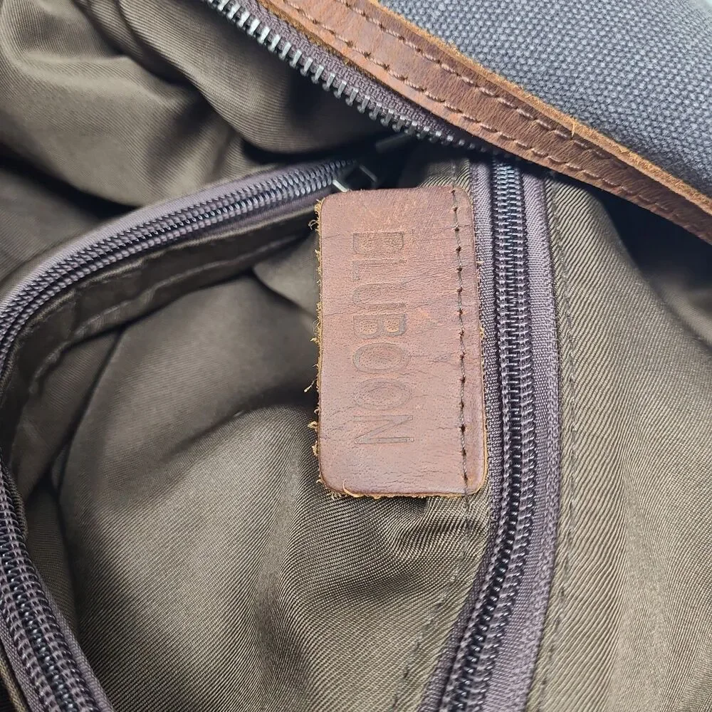 BLUBOON Waxed Canvas Leather Weekender Duffel Travel Bag Carry  On Large